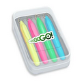 Mini Brite Spots Highlighter Four Pack with Full Color Decal